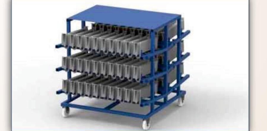 Slotted Component Trolley