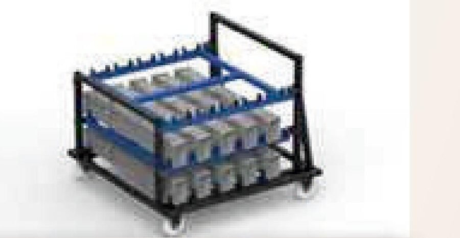 Tiered Bin Trolley